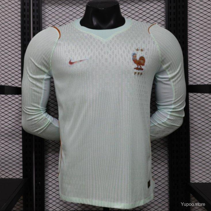 Camiseta de fútbol Francia 2026/27 VISITANTE MANGA LARGA VERSION JUGADOR